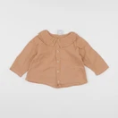 Petit Bateau - blouse marron - 18 mois