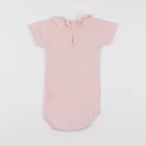 Petit Bateau - body à col rose - 18 mois