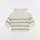 Vertbaudet - pull beige - 9 mois