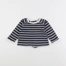 Boutchou - sweat bleu, blanc - 12 mois
