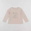 Vertbaudet - tee-shirt beige, or - 5 ans