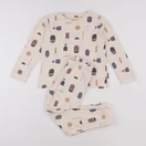 Vertbaudet - pyjama coton beige - 6 ans