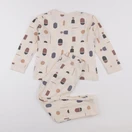 Vertbaudet - pyjama coton beige - 6 ans