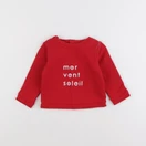 Jacadi - sweat rouge - 12 mois