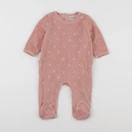 Vertbaudet - pyjama velours rose - 6 mois