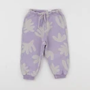 Zara - jogging violet, beige - 12/18 mois