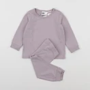 H&M - pyjama coton violet - 3/6 mois