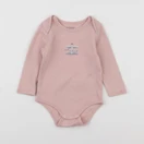 Vertbaudet - body rose - 12 mois