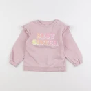 H&M - sweat rose - 2/3 ans