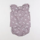 H&M - ensemble violet - 2/3 ans