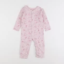 Zara - pyjama coton rose - 6/12 mois
