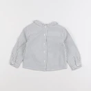 Gocco - chemise blanc, gris - 12/18 mois