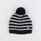 Petit Bateau - bonnet blanc, bleu - 3/4 ans