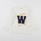Vertbaudet - tee-shirt blanc - 6 ans