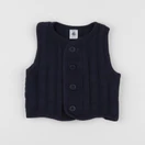 Petit Bateau - gilet bleu - 18 mois