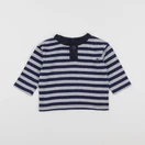 Petit Bateau - tee-shirt bleu, gris - 12 mois