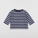 Petit Bateau - tee-shirt bleu, gris - 12 mois