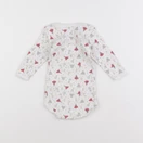 Petit Bateau - body blanc, or - 6 mois