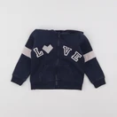 Vertbaudet - sweat bleu - 2 ans à 36 mois