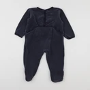 Petit Bateau - pyjama velours bleu - 18 mois