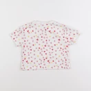 Cadet Rousselle - tee-shirt blanc, rose - 12 mois