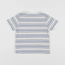 Cyrillus - tee-shirt blanc, bleu - 18 mois