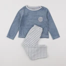 Vertbaudet - pyjama velours bleu - 3 ans