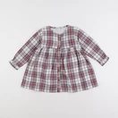 Vertbaudet - robe blanc, rouge - 2 ans