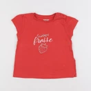 Vertbaudet - tee-shirt rouge - 18 mois