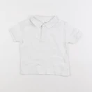 Zara - polo blanc - 12/18 mois