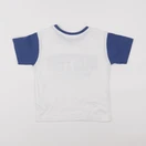 Vertbaudet - tee-shirt blanc, bleu - 5 ans