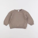 H&M - sweat marron - 9/12 mois