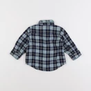 Petit Bateau - chemise vert, noir - 6 mois