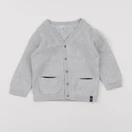 Vertbaudet - gilet gris - 18 mois