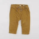 H&M - pantalon doublé jaune - 6/9 mois