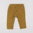 H&M - pantalon doublé jaune - 6/9 mois