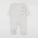 Tape à l'oeil - pyjama velours blanc - 6 mois