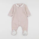 Petit Bateau - pyjama velours rose - 6 mois
