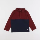Vertbaudet - polo bleu, rouge - 4 ans