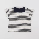 Petit Bateau - tee-shirt blanc - 6 mois