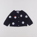 Jacadi - gilet bleu - 6 mois