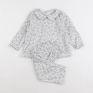 Vertbaudet - pyjama velours blanc - 2 ans