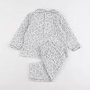Vertbaudet - pyjama velours blanc - 2 ans
