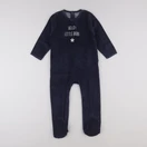 Vertbaudet - pyjama velours bleu - 3 ans