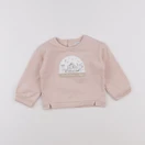 Vertbaudet - sweat rose - 12 mois
