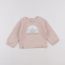 Vertbaudet - sweat rose - 12 mois