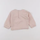 Vertbaudet - sweat rose - 12 mois