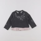 IKKS - sweat gris - 12 mois