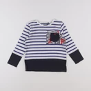 IKKS - tee-shirt blanc, bleu - 3 ans