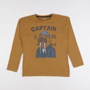 Vertbaudet - tee-shirt jaune, marron - 12 ans